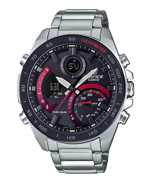 Casio Edifice Analog-Digital Black Dial Men's Watch ECB-900DB-1ADR