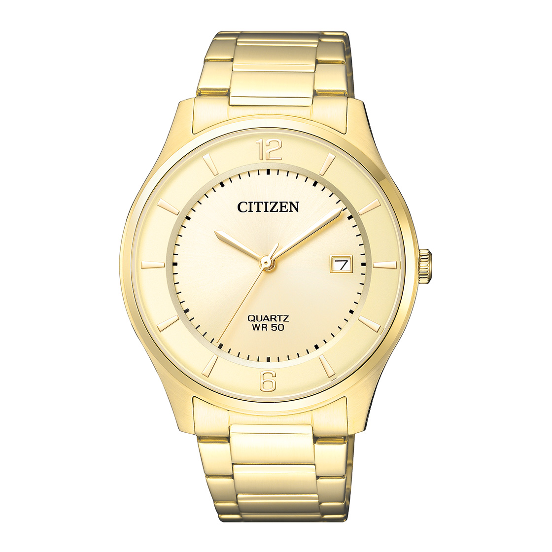 Citizen BD0043-83P - Quartz Analog Gold Dial Men's Watch
