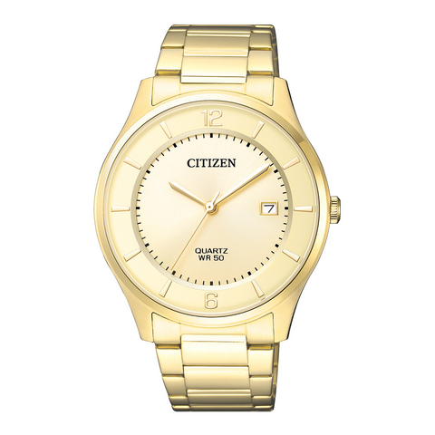 Citizen BD0043-83P - Quartz Analog Gold Dial Men's Watch
