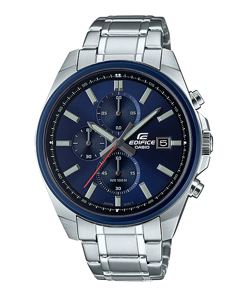 Casio Edifice Watch – EFV-610DB-2AVUDF Stainless Steel Band - For Men