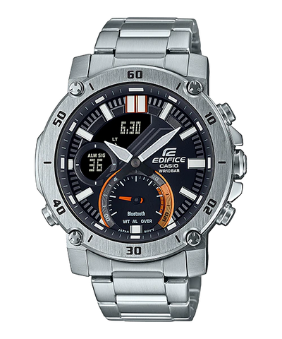 Casio Edifice Mens Watch – ECB-20D-1ADF Stainless Steel Band