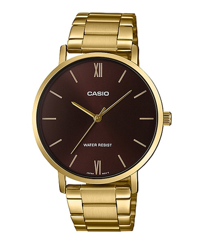 Casio MTP-VT01G-5BUDF Men's Gold Tone Stainless Steel Watch
