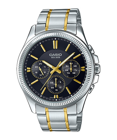 Casio Enticer Men Analog Black Dial Men's Watch - MTP-1375SG-1AVDF