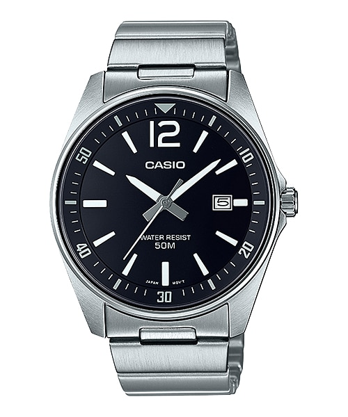 Casio Black Dial Stainless Steel Quartz MTP-E170D-1BVDF Men's Watch