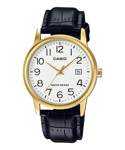 Casio Men's Analogue Quartz Watch with Leather Strap MTP-V002GL-7B2UDF