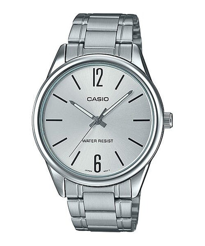 Casio MTP-V005D-7B Men's Standard Stainless Steel Silver Dial Analog Watch