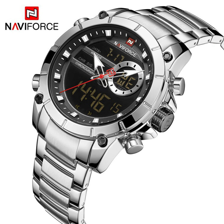 NaviForce - NF9163 - Stainless Steel Men's Watch