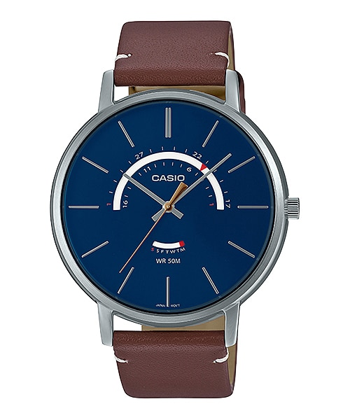 Casio Quartz MTP-B105L-2AVDF Male Leather Watch