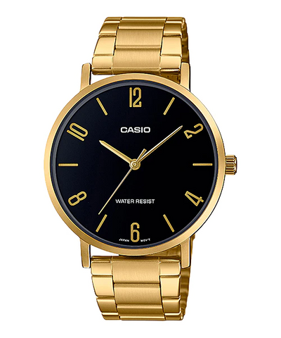 Casio Analog Men Case Gold Tone Stainless Steel MTP-VT01G-1B2UDF Watch