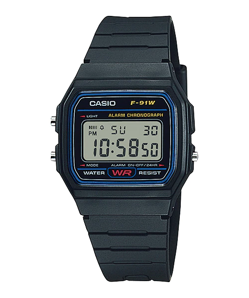 Casio F-91W-1D For Men-Digital, Sport Watch