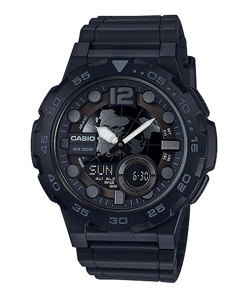 Casio Quartz Watch - AEQ-100W-1BVDF - For Men