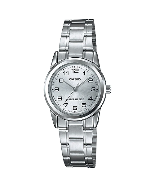 Casio Dress Women's Watch Silver Dial Analog Steel Band LTP-V001D-7BUDF