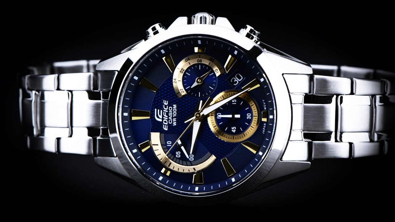 Casio Edifice Chronograph Blue Dial Men's Watch - EFV-580D-2AVUDF(EX477)
