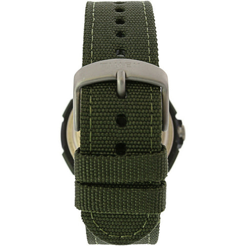 Timex Men's TW4B16600 Expedition Katmai Combo 40mm Green-Black Nylon Strap Watch