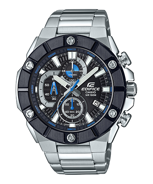 Casio EFR-569DB-1AVUDF Analog Black Dial Men's Watch- stainless steel band (ED488)