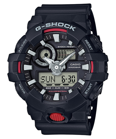 Casio G-shock Ana Digi Red Men's Watch GA-700-1ADR