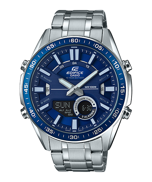 Casio Edifice Analog-Digital Blue Dial Men's Watch-EFV-C100D-2AVDF (EX440)