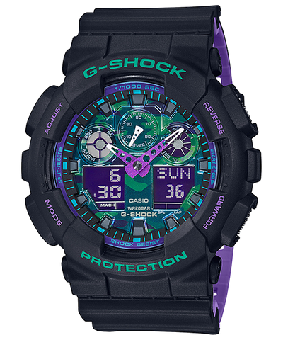 Casio G SHOCK GA-100BL-1A Chronograph  Men's Watch